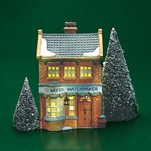 Boxed Dept 56 Dickens Heritage Village Porcelain GEO WEETON WATCHMAKER Retired